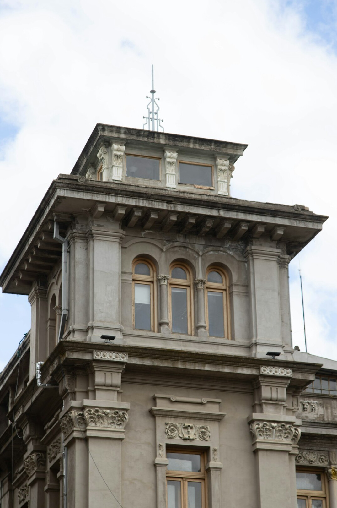 Elderly Chilean man working as caretaker of a historic building