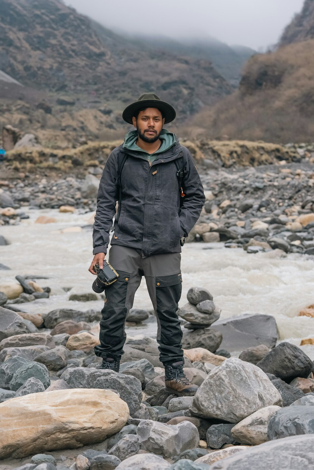 Portrait of a Chilean photo editor and field researcher
